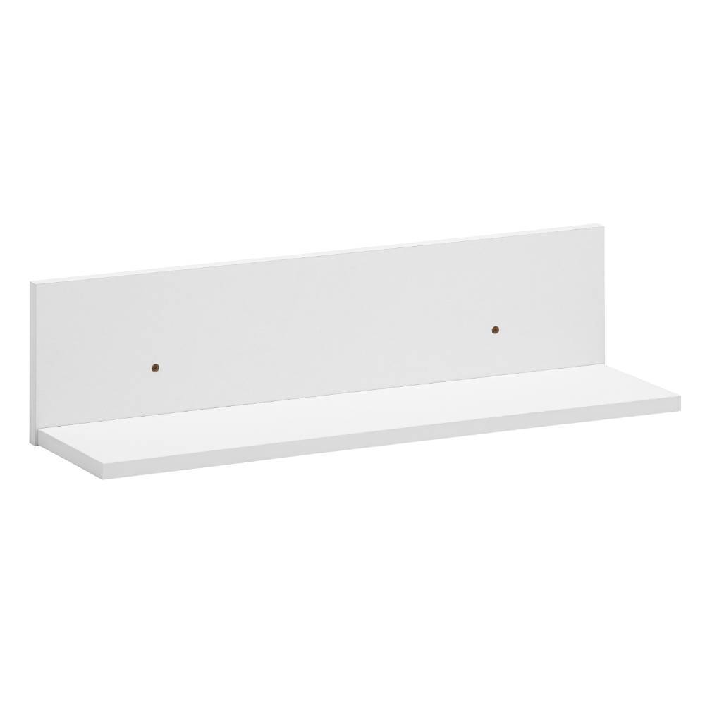 Weißes Wandboard Schweberegal aus dem 2er Set mit zwei Befestigungsbohrungen – Rozenna