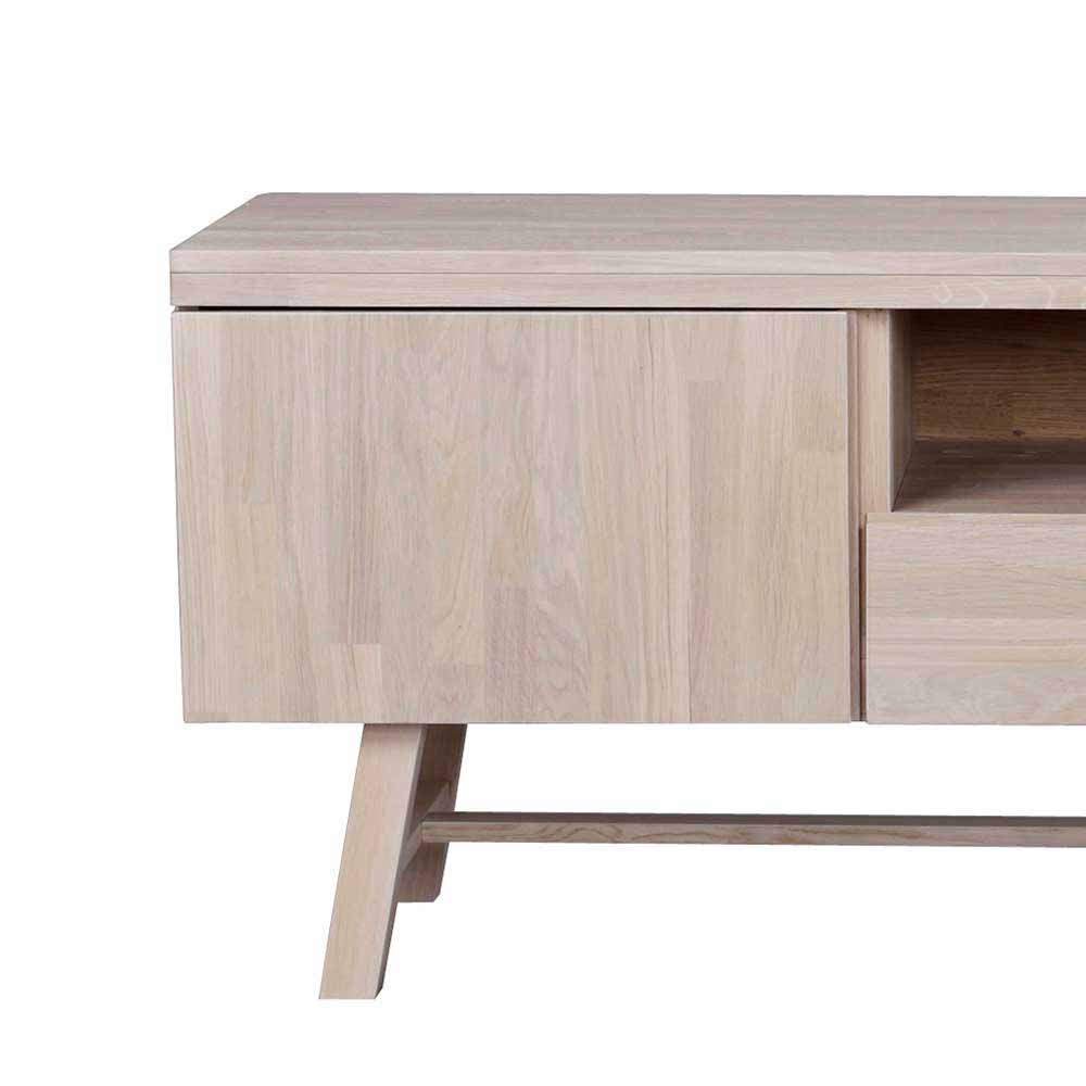 White Wash TV Lowboard aus Eiche - Dioca