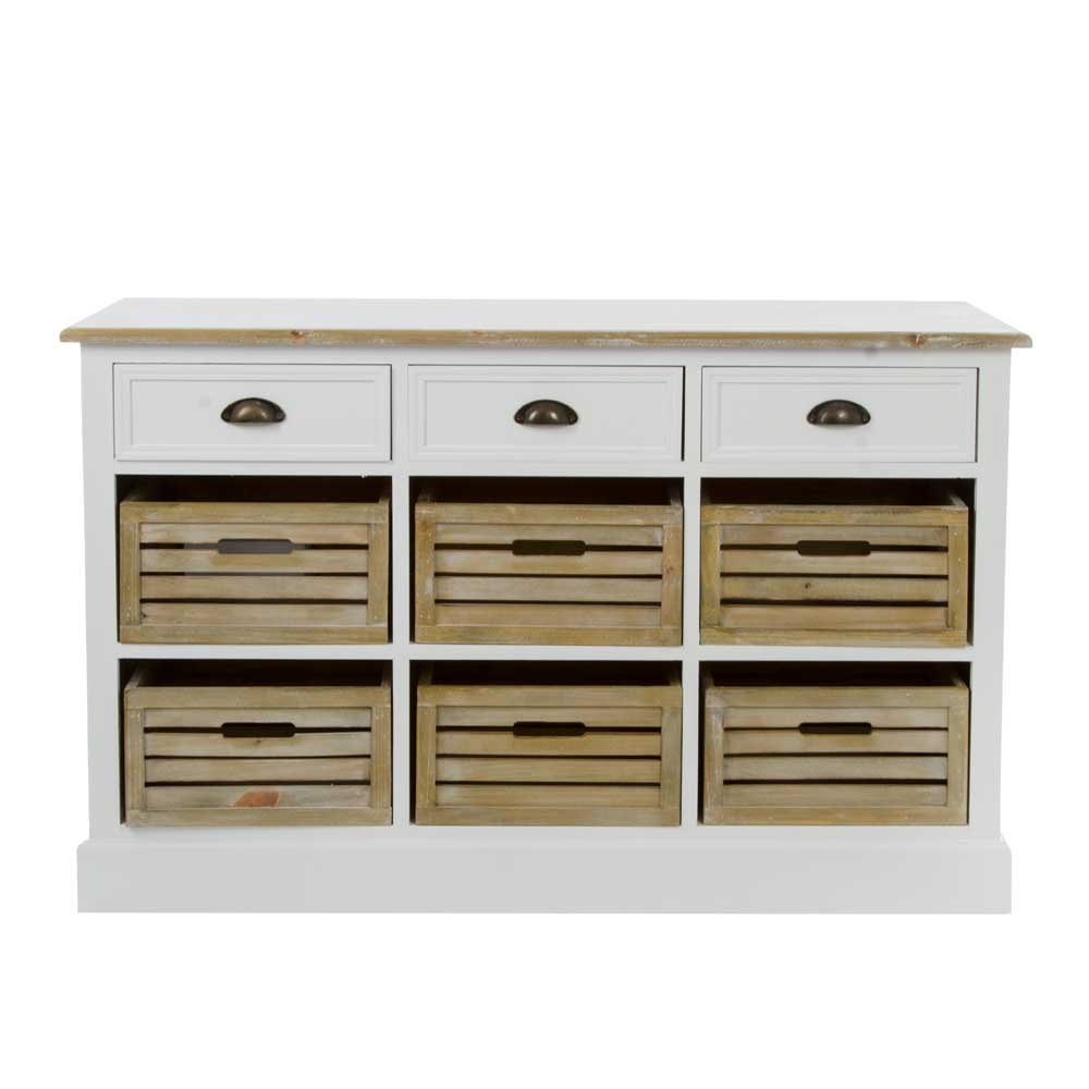 Landhaus Sideboard Calavon mit Körben