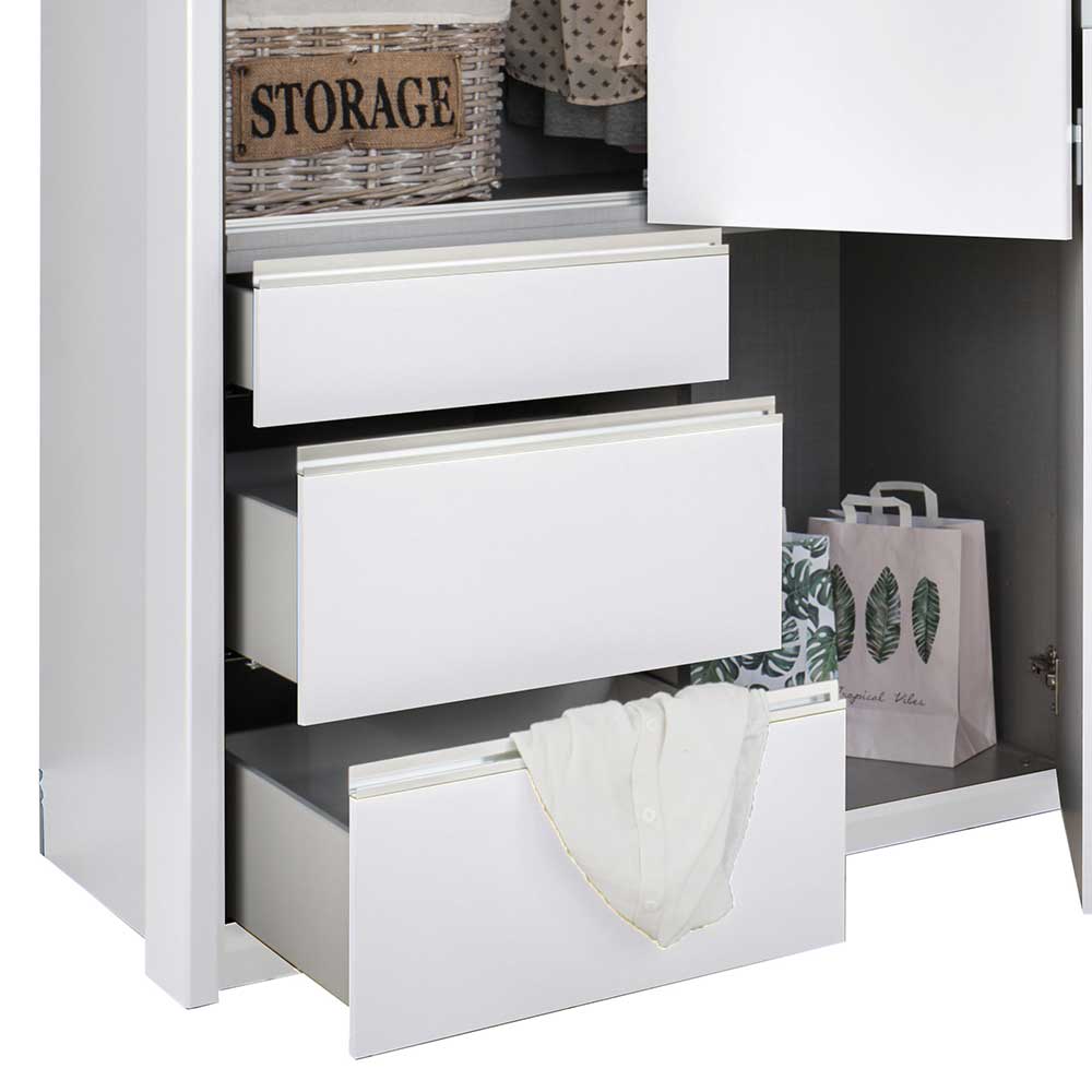 Schlafzimmerkleiderschrank mit Dreh- und Falttüren - Dastrata