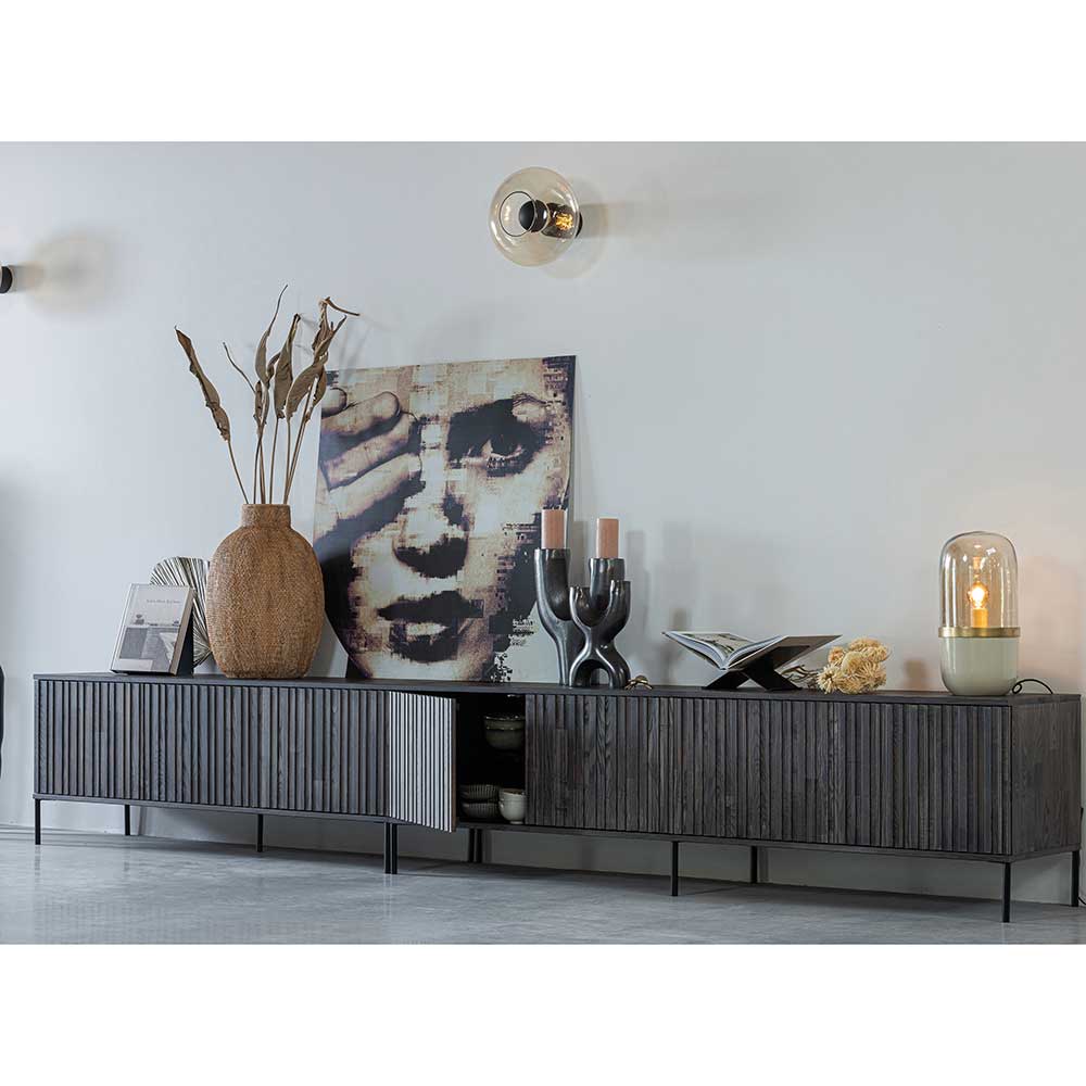 150x56x44 Design Lowboard in Esche Dunkel - Eyes