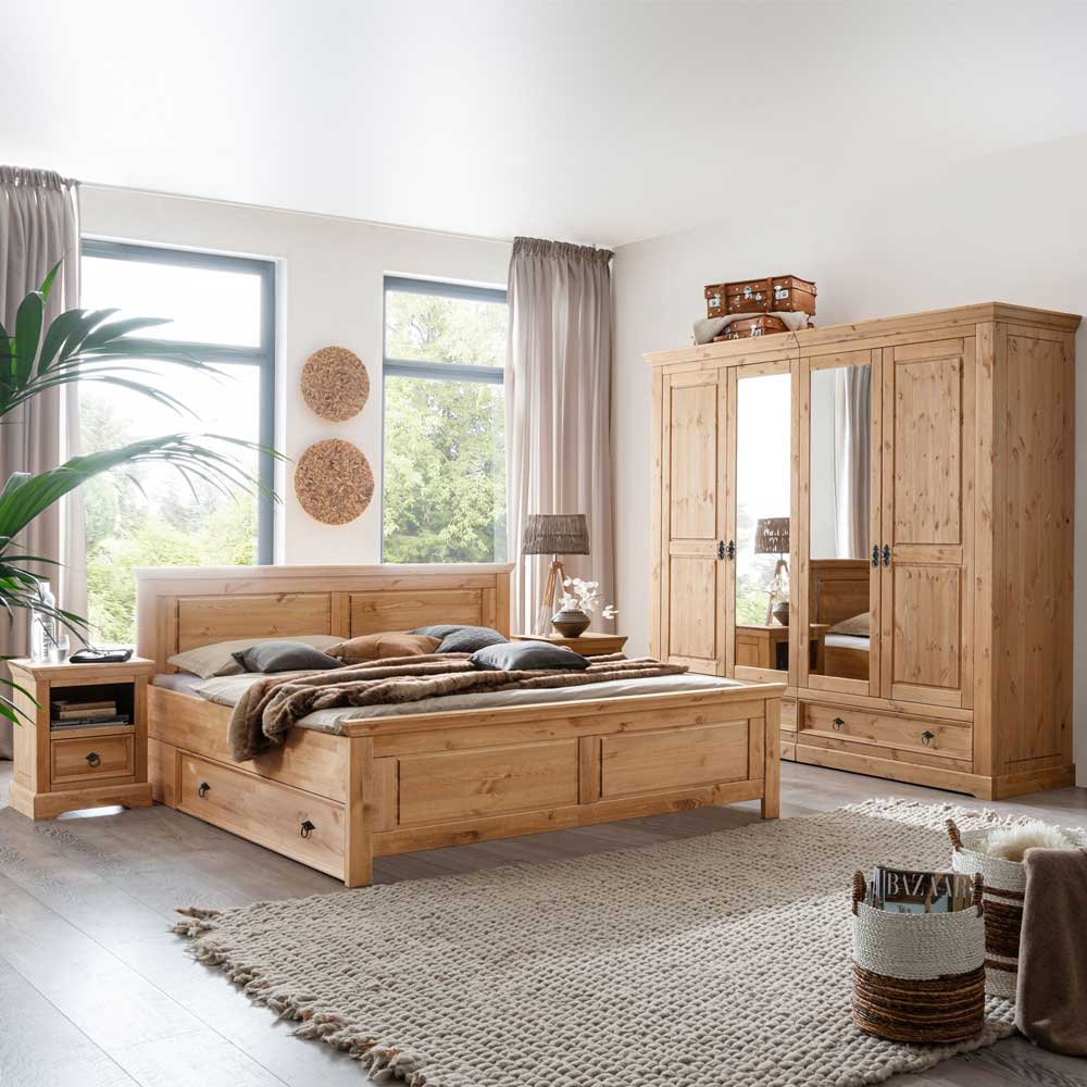Landhausmöbel für das Schlafzimmer - Voeca (vierteilig)