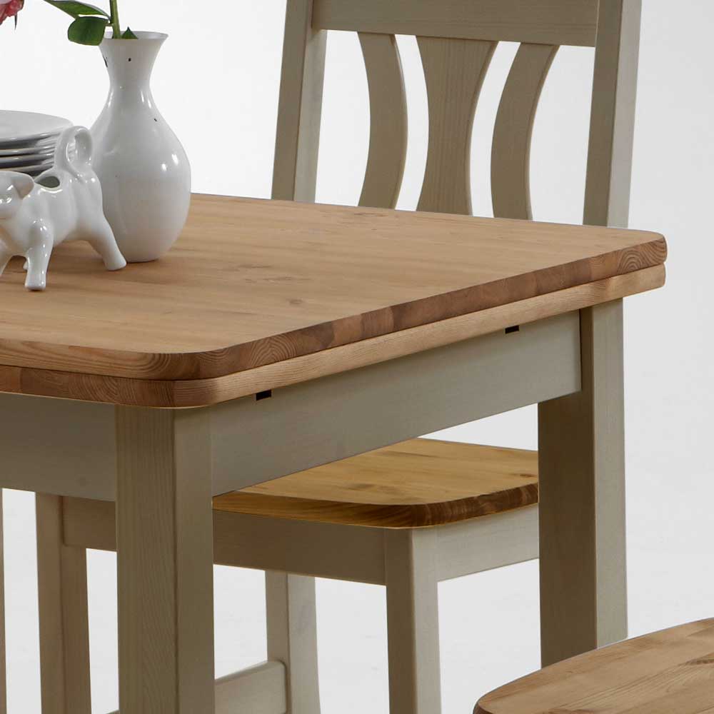Holztisch Seramya im Landhausstil