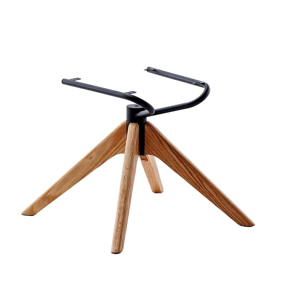 Leder Tischsessel mit Taschenfederkern - Zarodrana (2er Set)