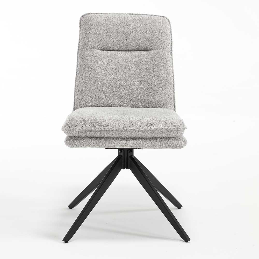 Drehbare Esstischsstühle in Grau - Space (2er Set)