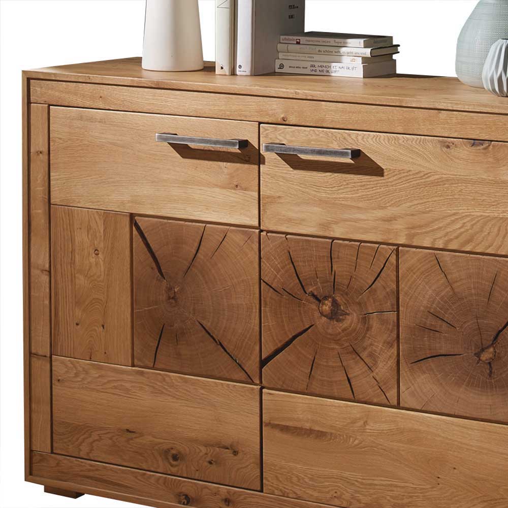 Wildeiche Sideboard Troncon in 171 cm Breite