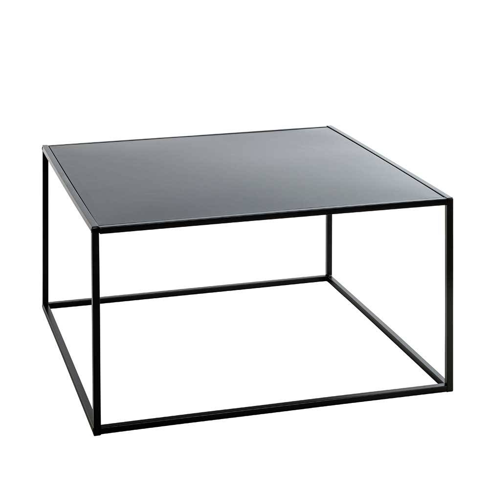 Metall Wohnzimmertisch in Schwarz - Lugon