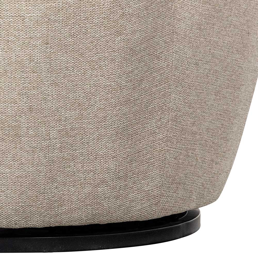 Drehbarer Polstersessel in Beige meliert - Cagara