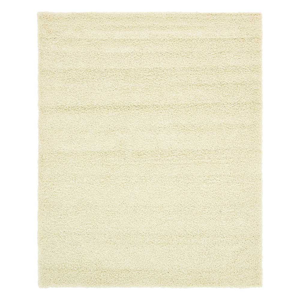 Teppich in Cremeweiß Hochflor - Ranica