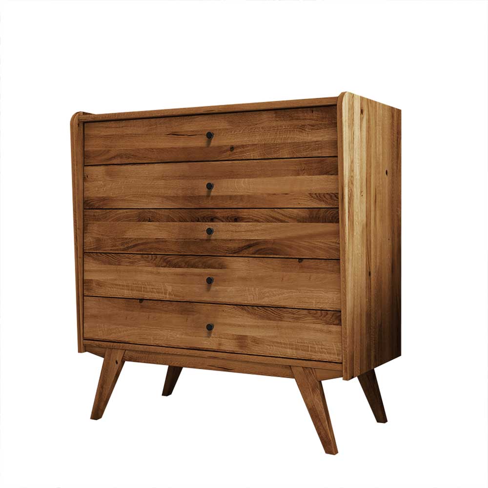 100x105x50 Midcentury Kommode aus Wildeiche - Hardus