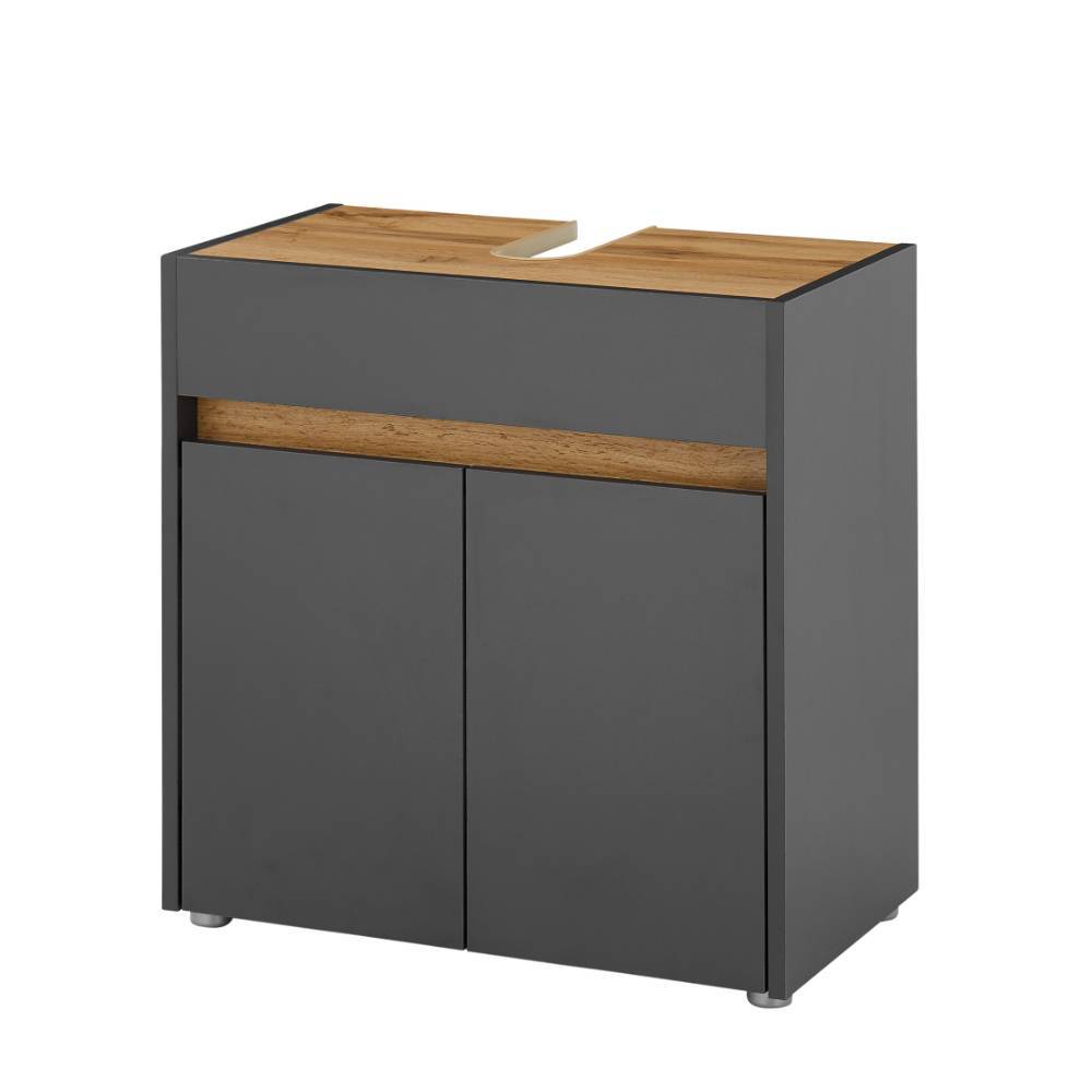 Waschbeckenunterschrank in Anthrazit - Ahilav