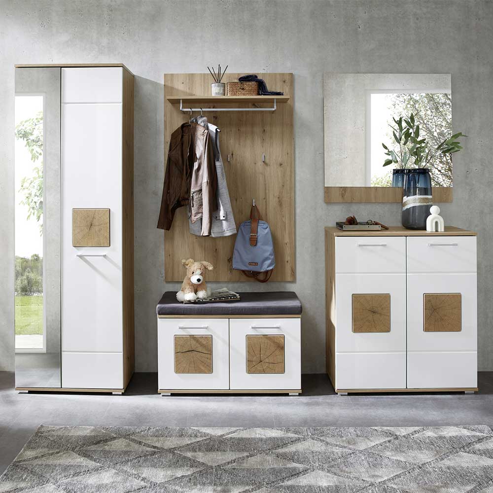 Komplette Flureinrichtung Möbelset - Cluster (fünfteilig)