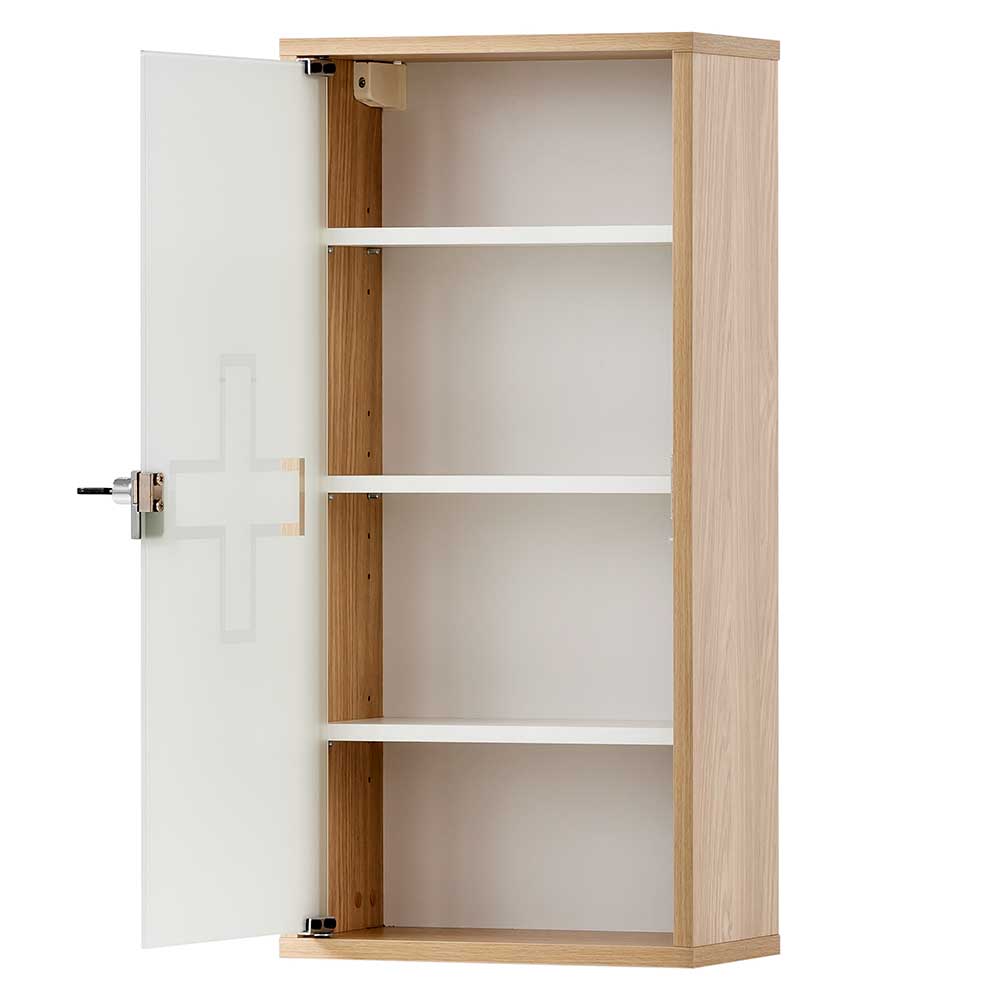 Arzneimittelschrank in Eiche hell Dekor - Frenze