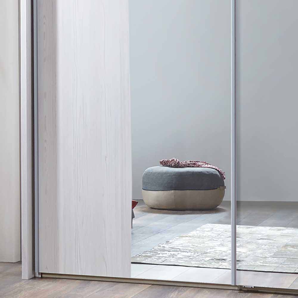 Weißes Schlafzimmerset Arneta mit Einzelbett 100x200cm (dreiteilig)