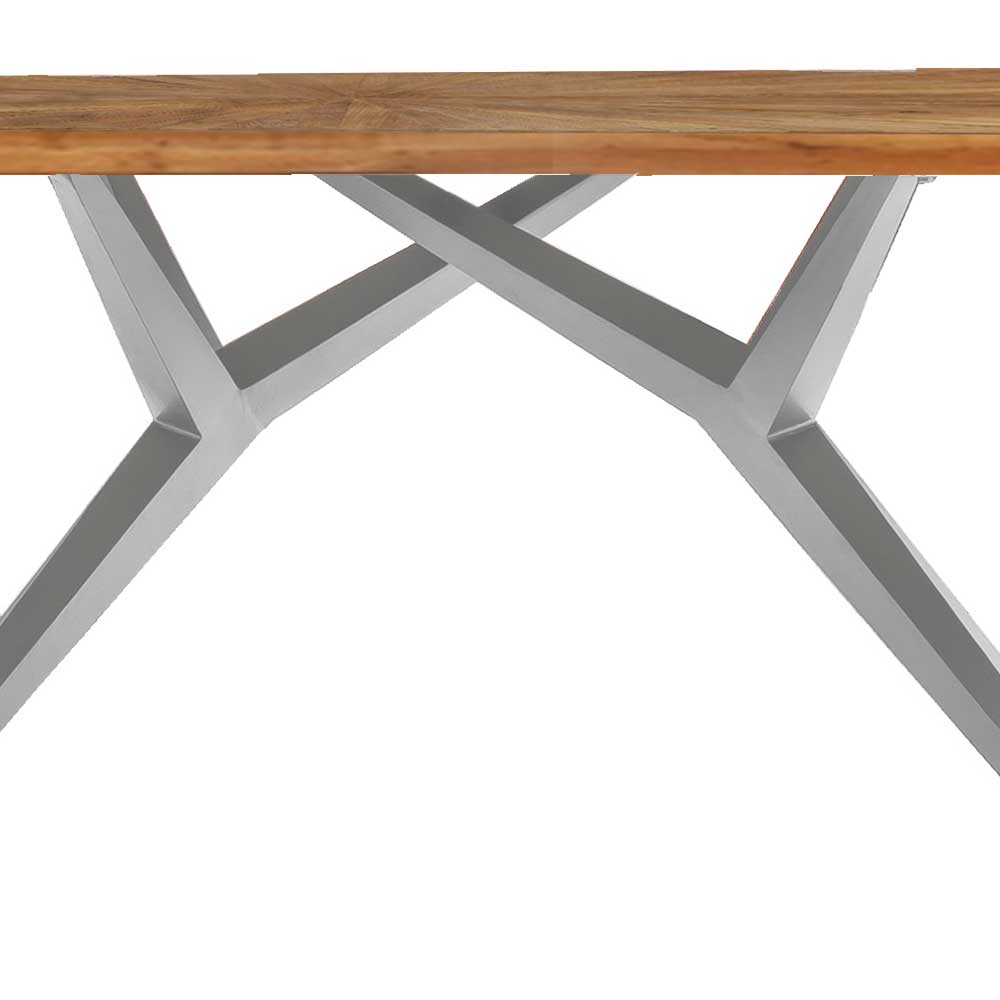 Design Esstisch aus Recyclingholz Teak - Cemido