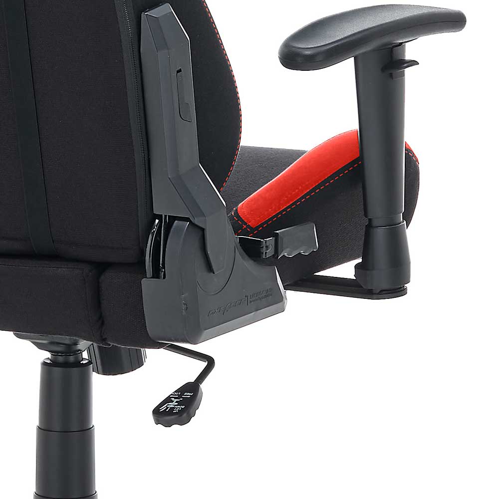Computerstuhl für Gamer in Schwarz Rot - Gelvino