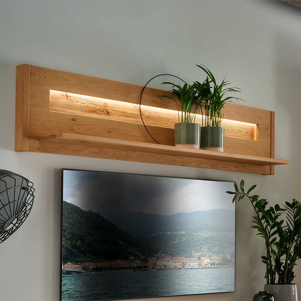 Rustikales Wandboard aus Wildeiche massiv - Millena