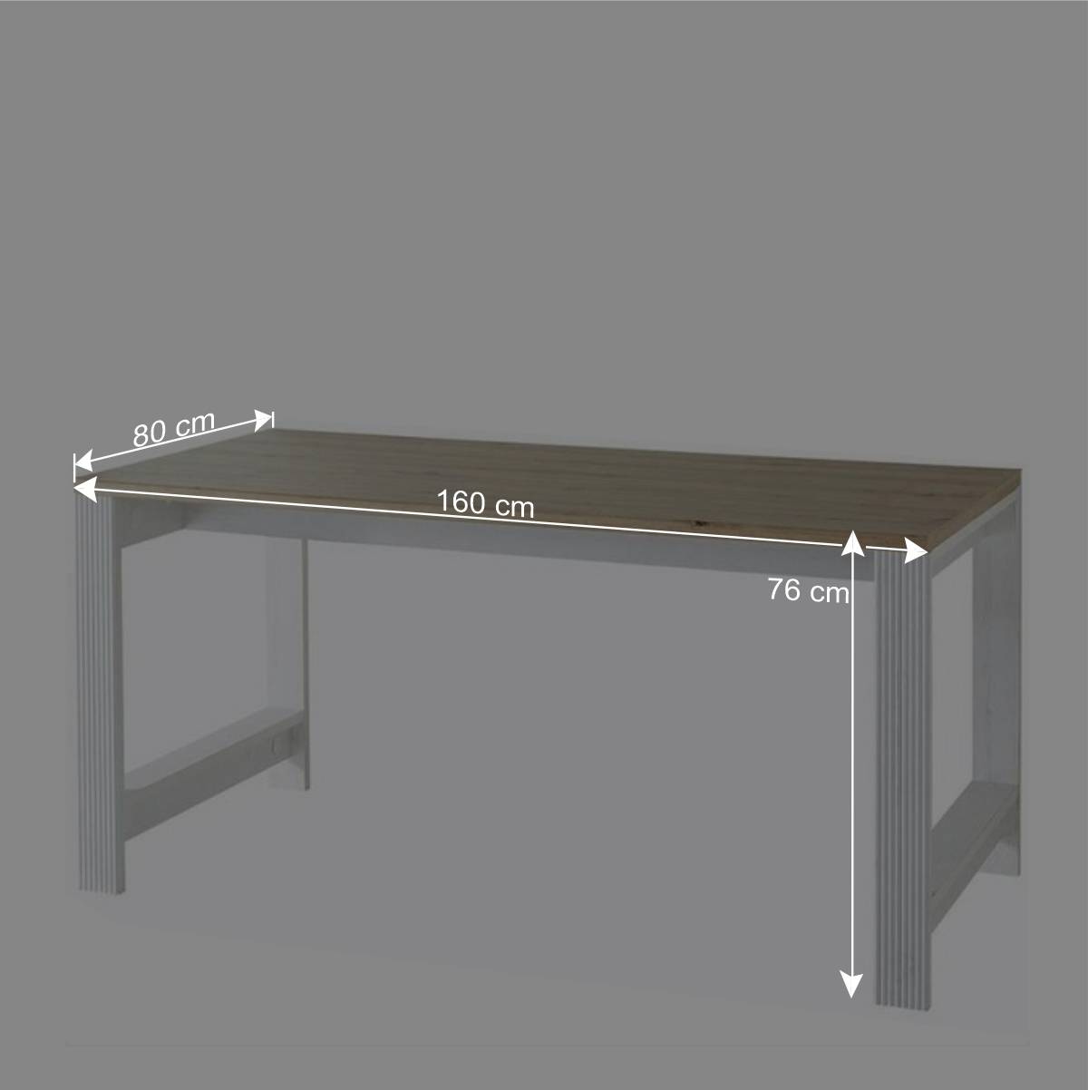 Schreibtisch & Rollcontainer Kombi - Mehady (zweiteilig)