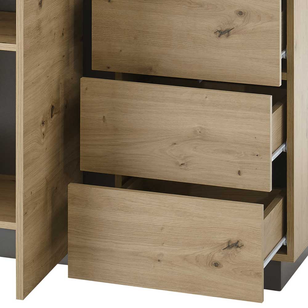 Moderne Kombi-Kommode 138 cm breit - Lairian