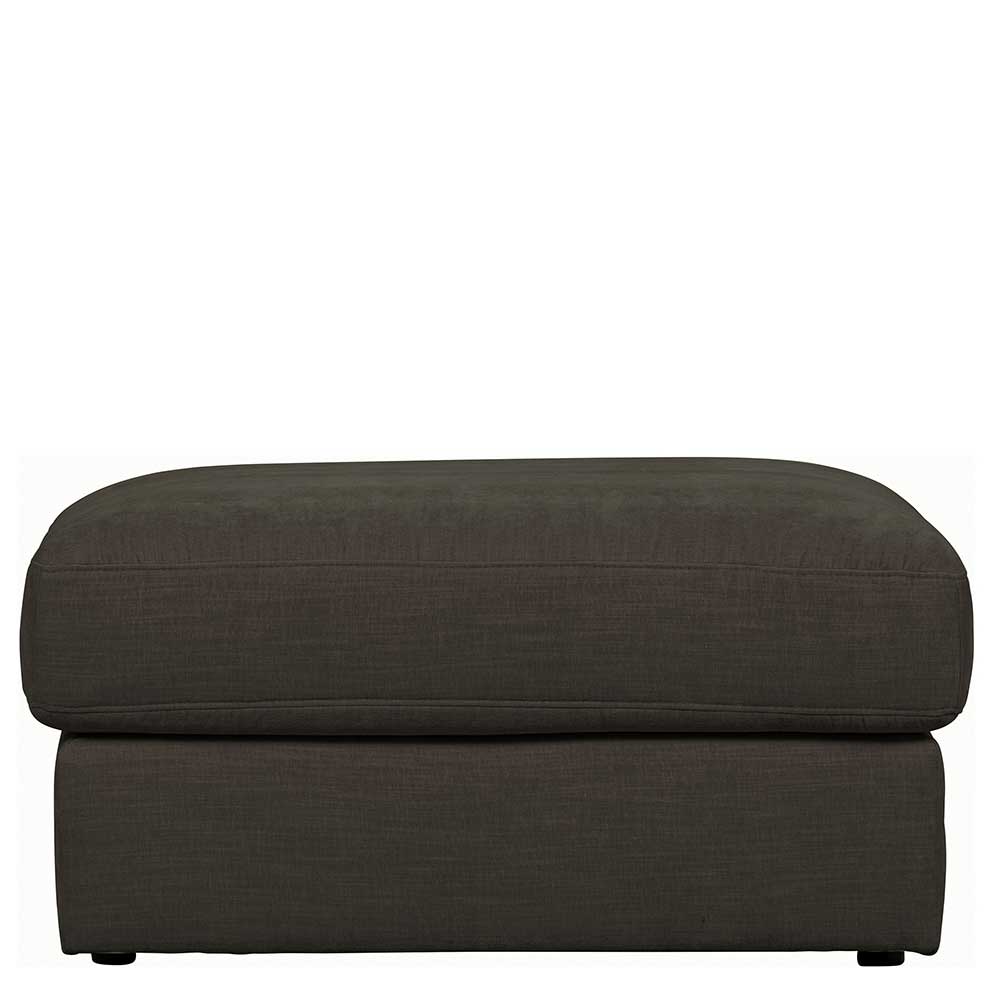 98x90 cm Wohnzimmer Hocker in Anthrazit Stoffbezug - Vinkoja