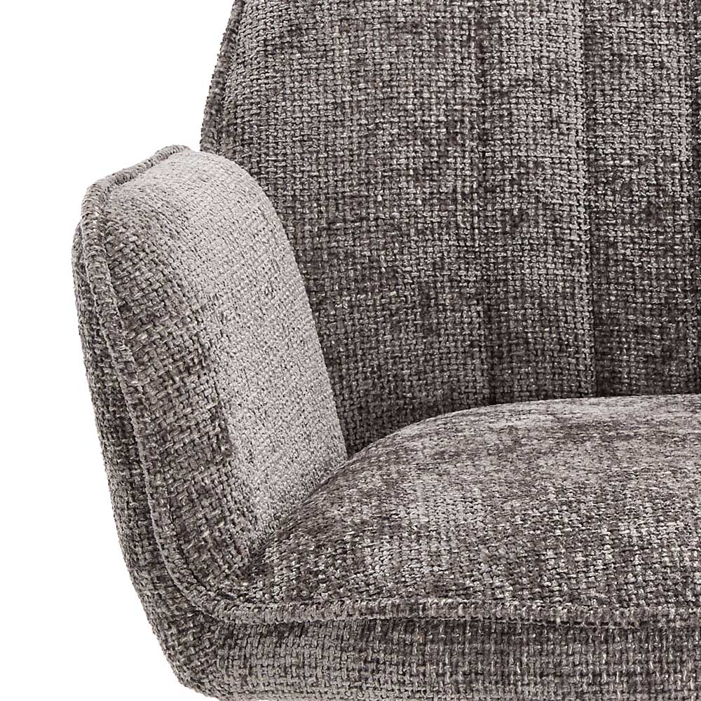 Drehbare Stühle in Anthrazit - Woman (2er Set)