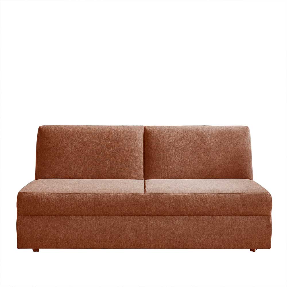 Bequemes Schlafsofa in Kupfer Braun - Monte