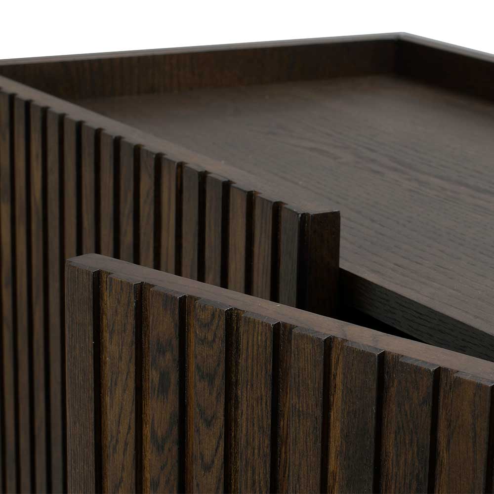 Sideboard in Eiche Dunkelbraun Furnier - Rubrin