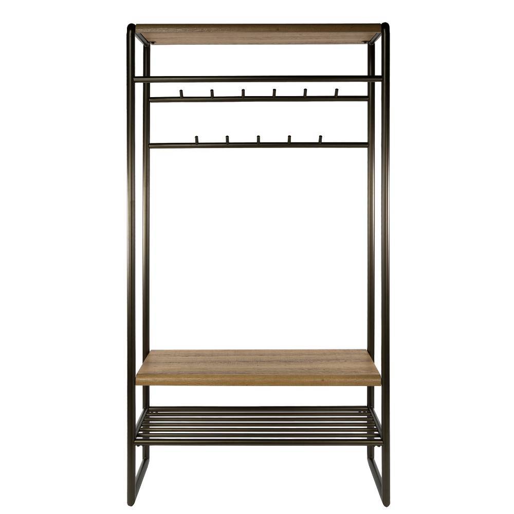 Industrial Standgarderobe mit Schuhablage - Oysta