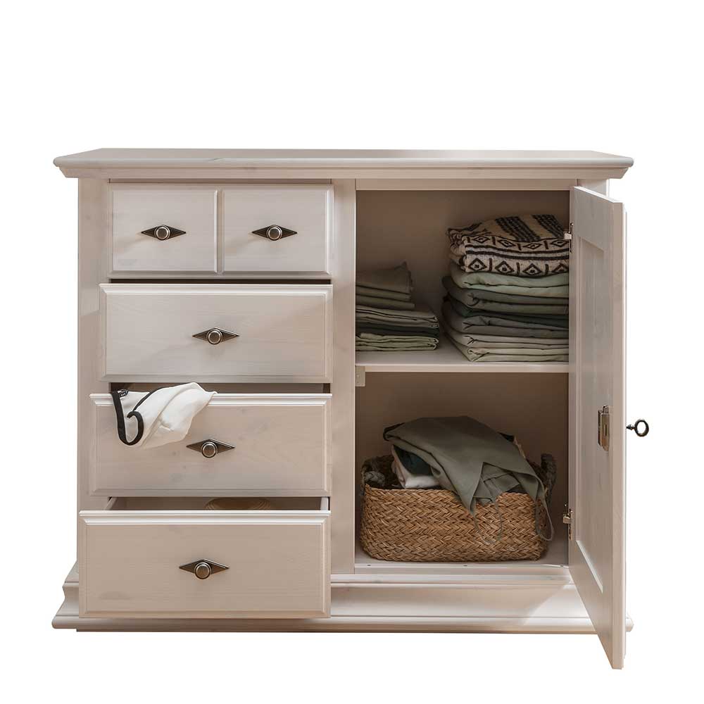 114x94x47 Hohe Kommode im Landhausstil - Beato