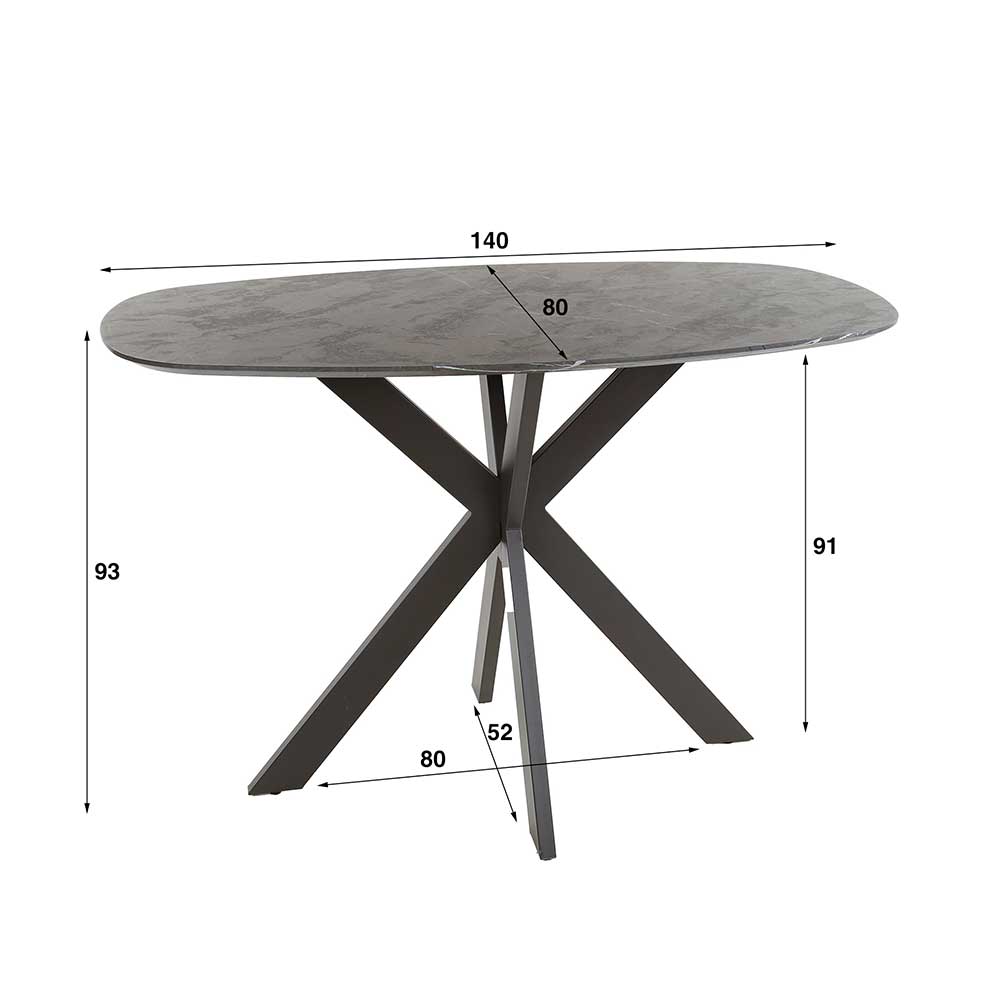 140x93x80 Bartisch in Bootsform - Yonella
