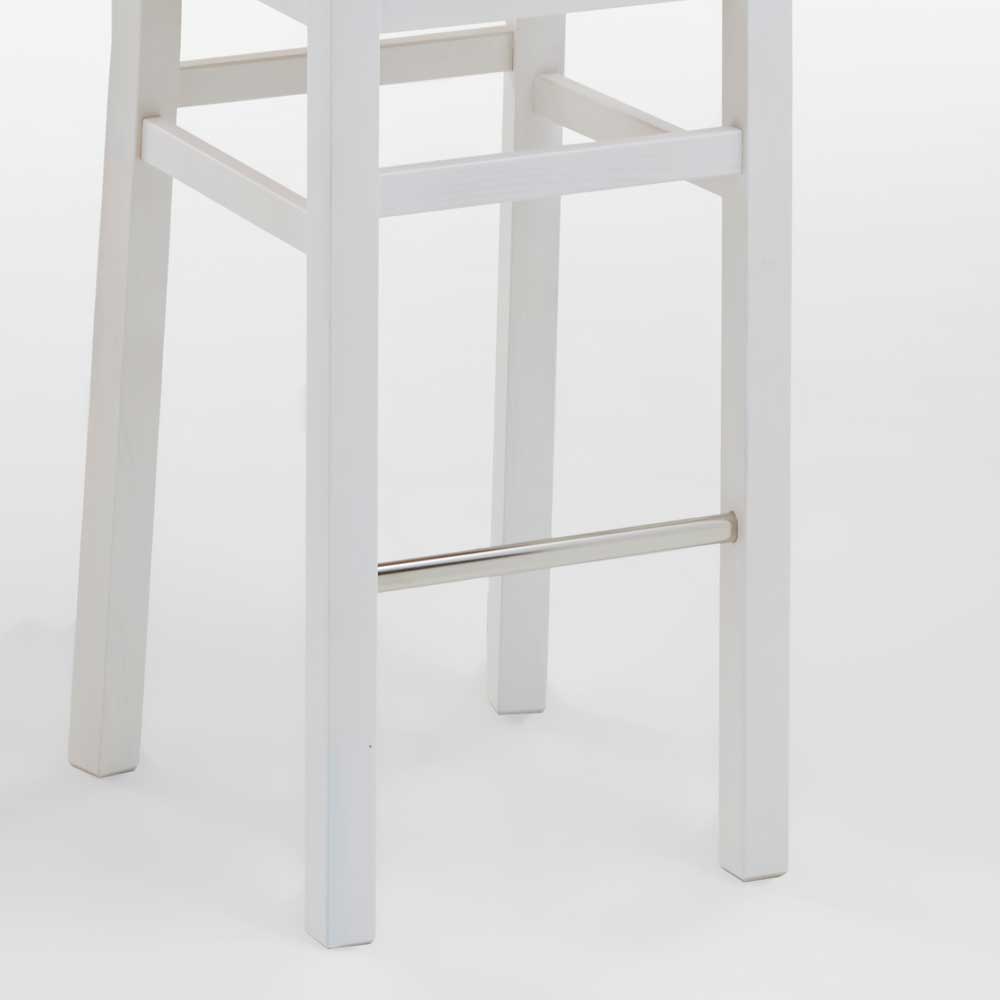 Küchenhocker Onesti in Weiß