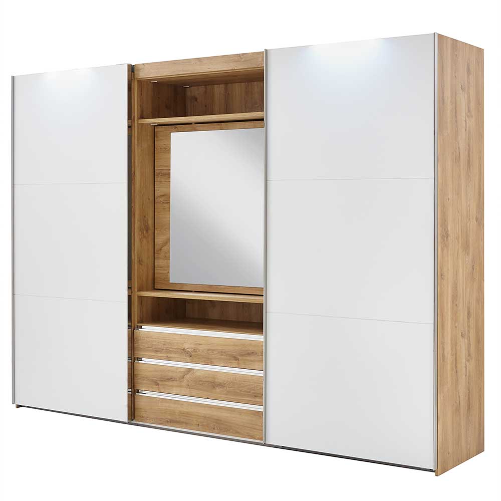Zweifarbiger Schlafzimmerschrank extravagant - Stufania