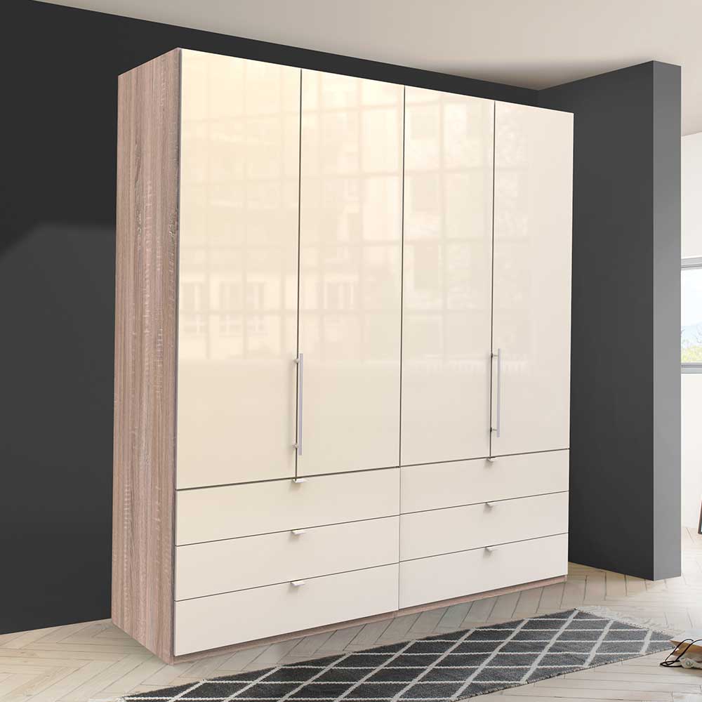 200cm Kombi-Schlafzimmerschrank 2-türig - Rativian