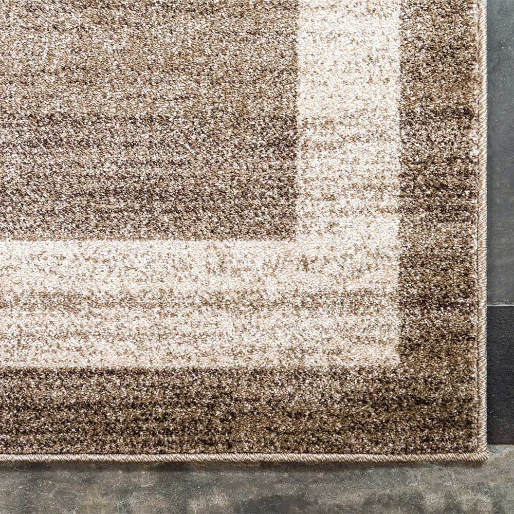 Teppich in Beige Braun Kurzflor - Osiko