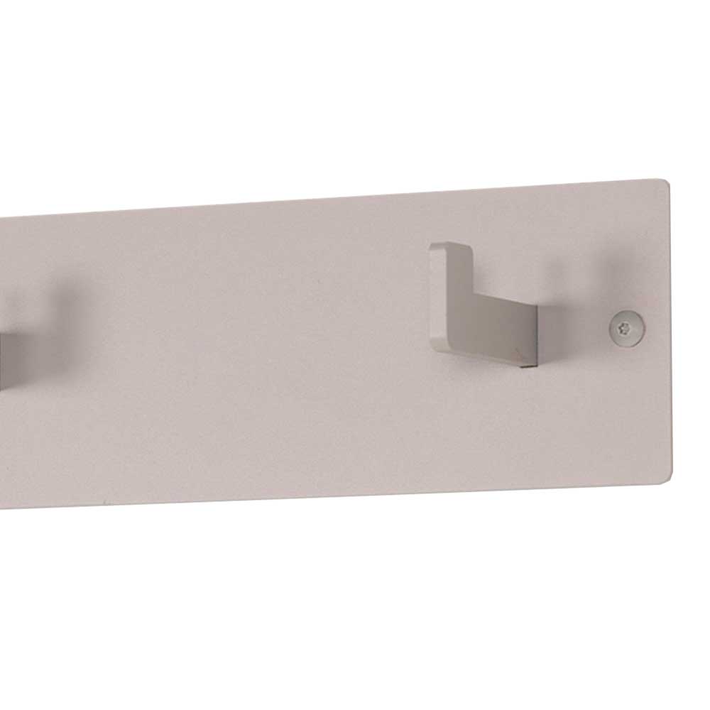 70x10x7 Metallgarderobe pulverbeschichtet in Taupe - Borad