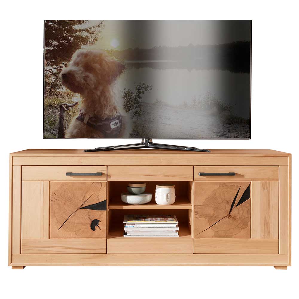 TV Lowboard aus geöltem Kernbuche Holz - Sarosca