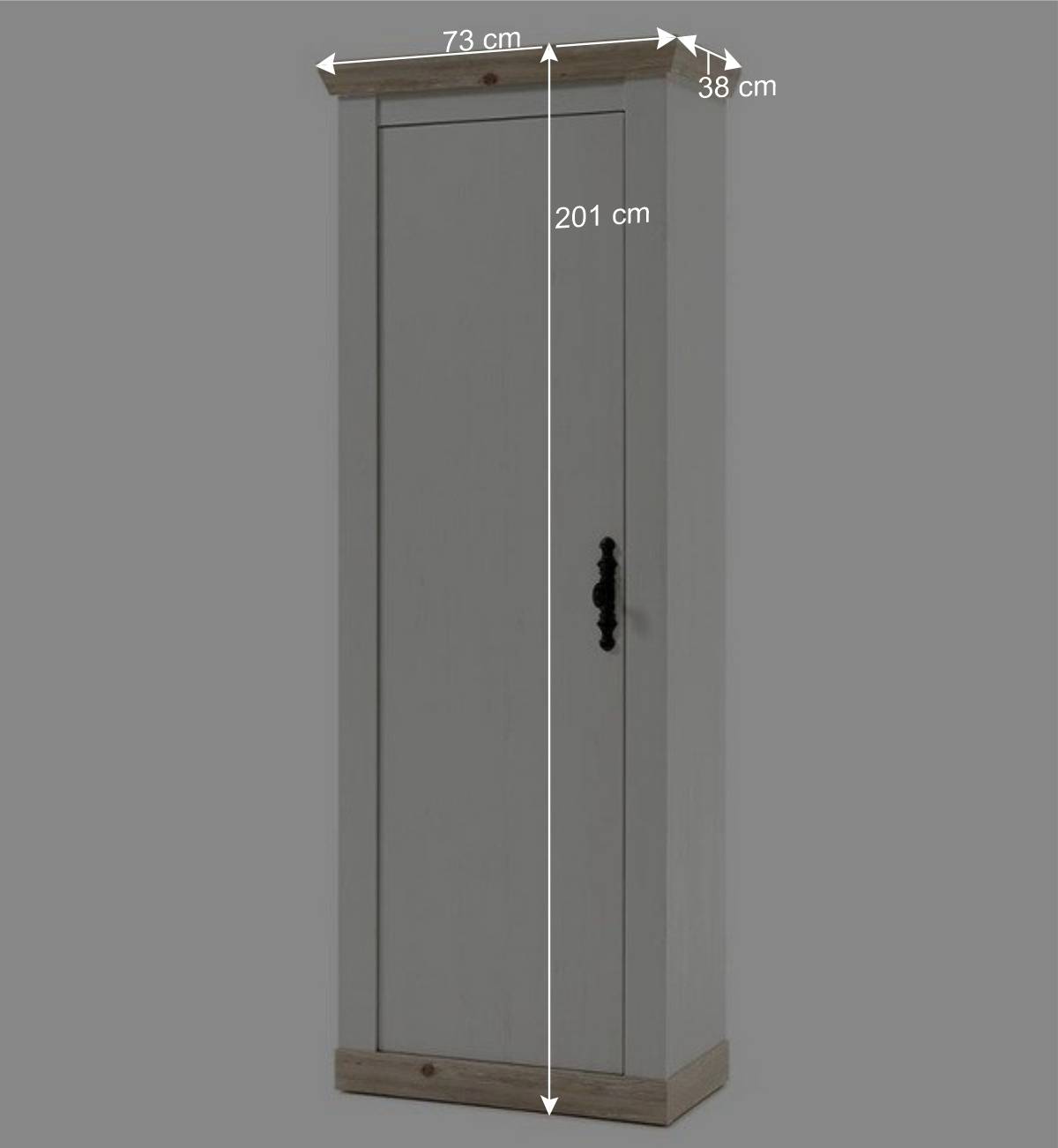 Country Flur Garderobe & Möbel Set - Nedita (fünfteilig)