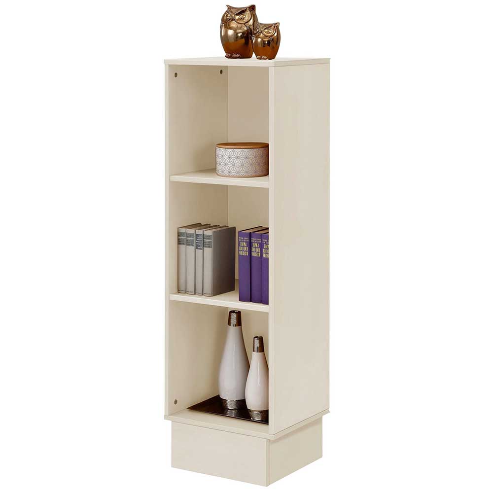 40x126x34 Kiefernholz Regal in Creme - Rospus
