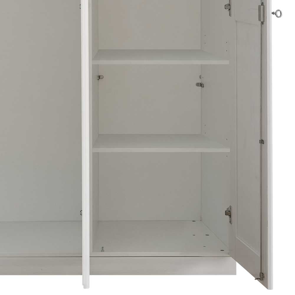 Schlafzimmerschrank in Weiß mit Kiefer Lauge - Oradea I