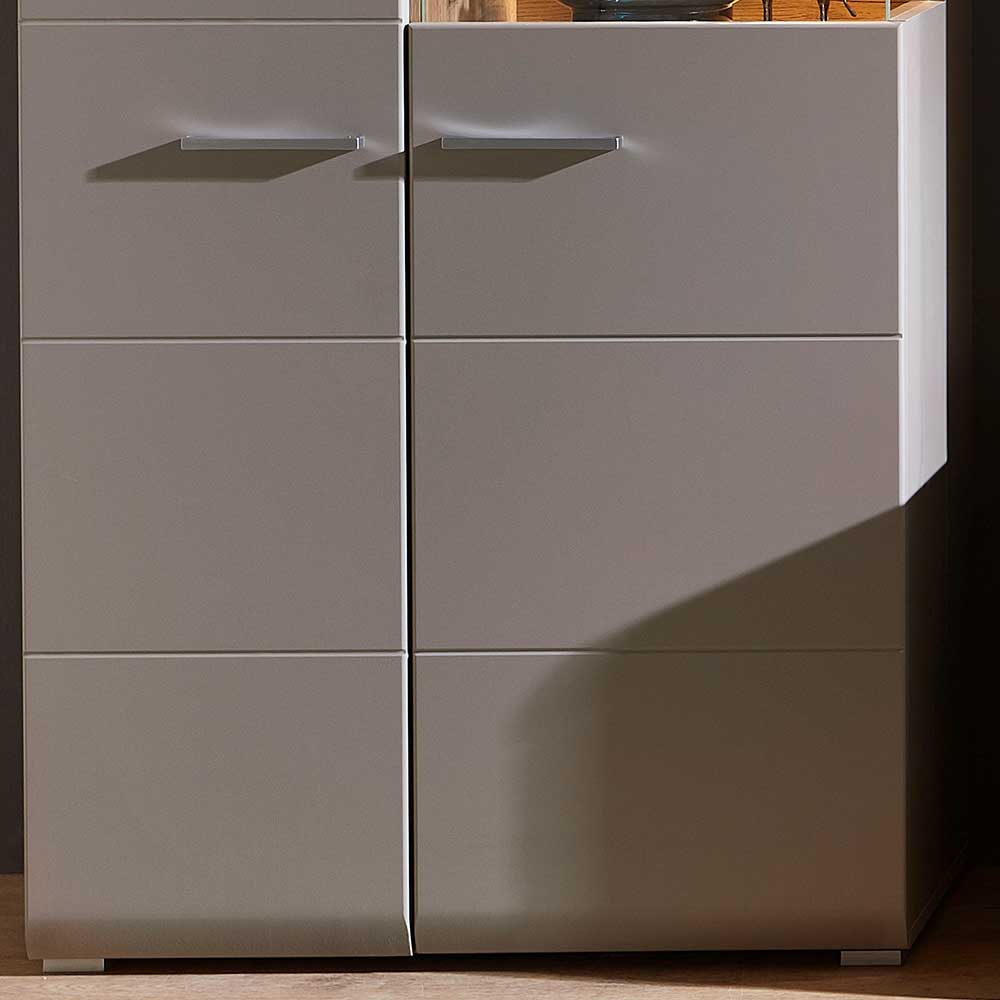 80x139x37 Wohnzimmer Schrank mit Glas Einsatz - Fraguca