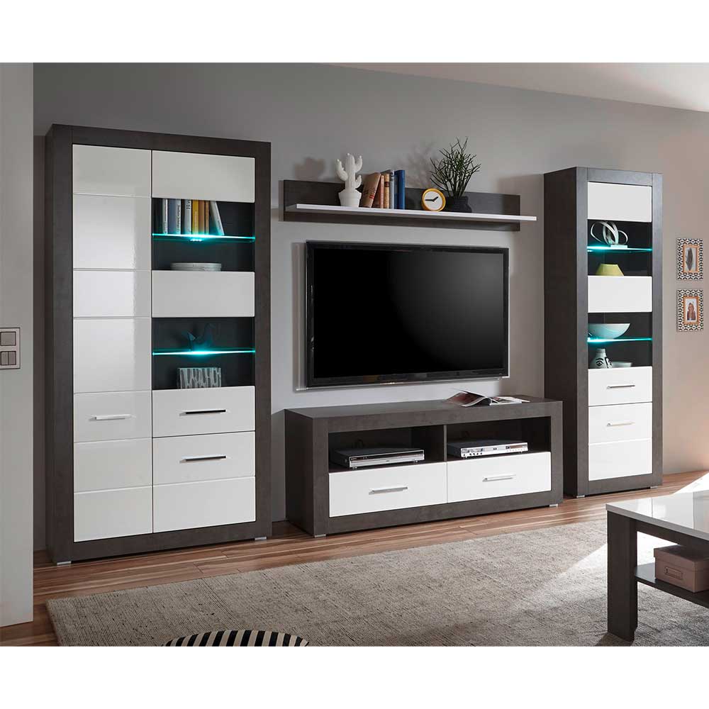 Moderne TV Wohnwand als Set - Istensa (vierteilig)