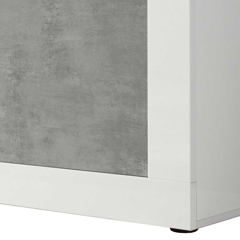 3-türiges Design-Sideboard in Beton Dekor - Narandu