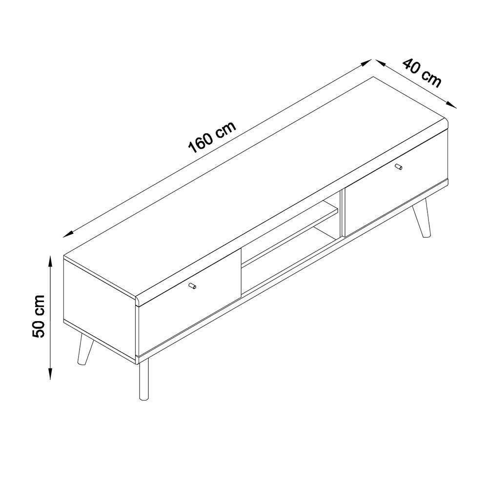 Zweifarbiges Wohnzimmer Möbel Set - Cablos (sechsteilig)