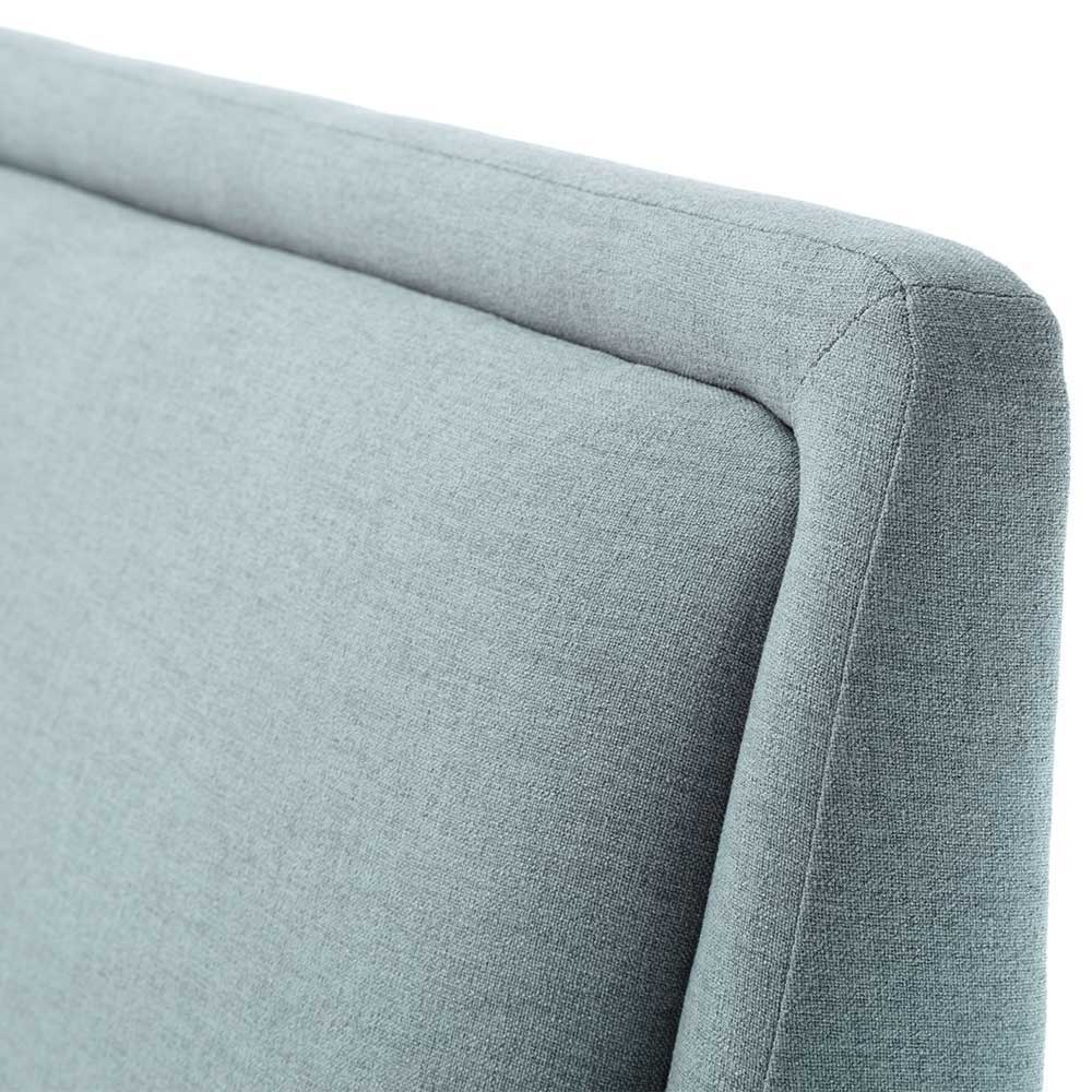 Stoff Bett in Hellblau mit Schwarz - Longli