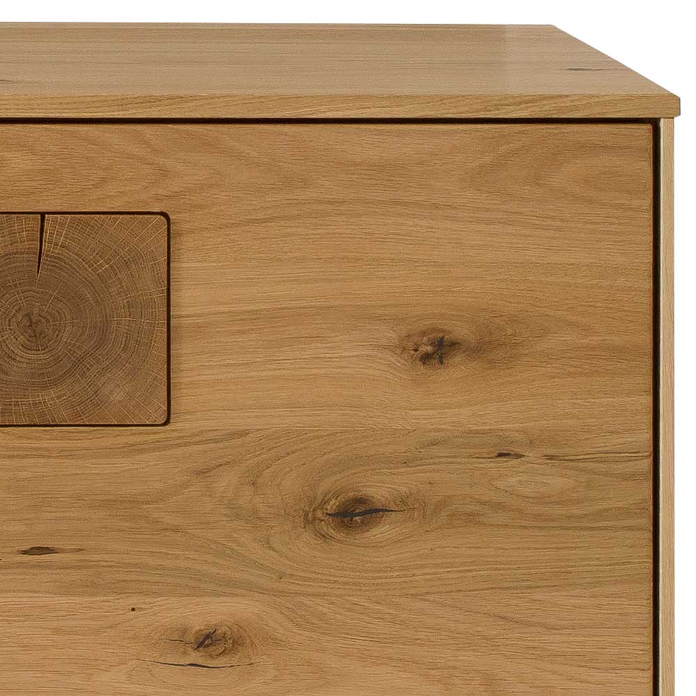 2-türige Kommode aus Massivholz Wildeiche - Millena