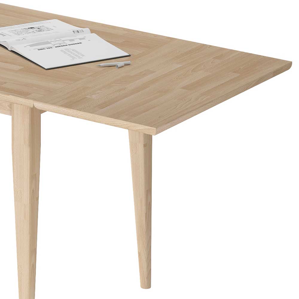 Skandi Chic Klappen Tisch aus Eiche Bianco - Serina
