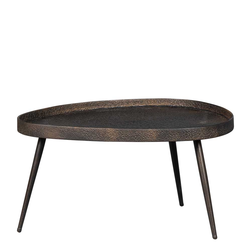 Wohnzimmertische in Bronze Antik Finish - Loventia (zweiteilig)