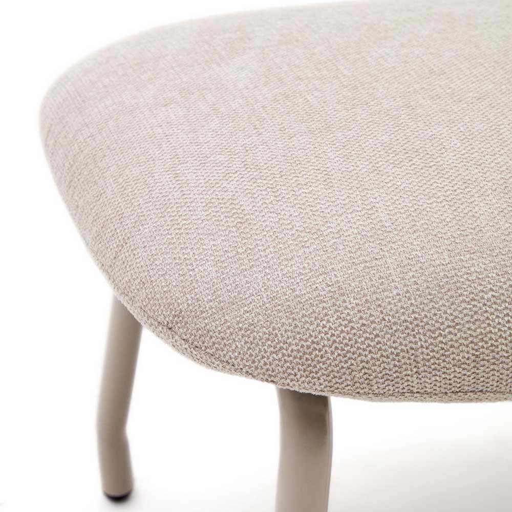 Scandi Chic Hocker in Beige und Weiß - Bondo