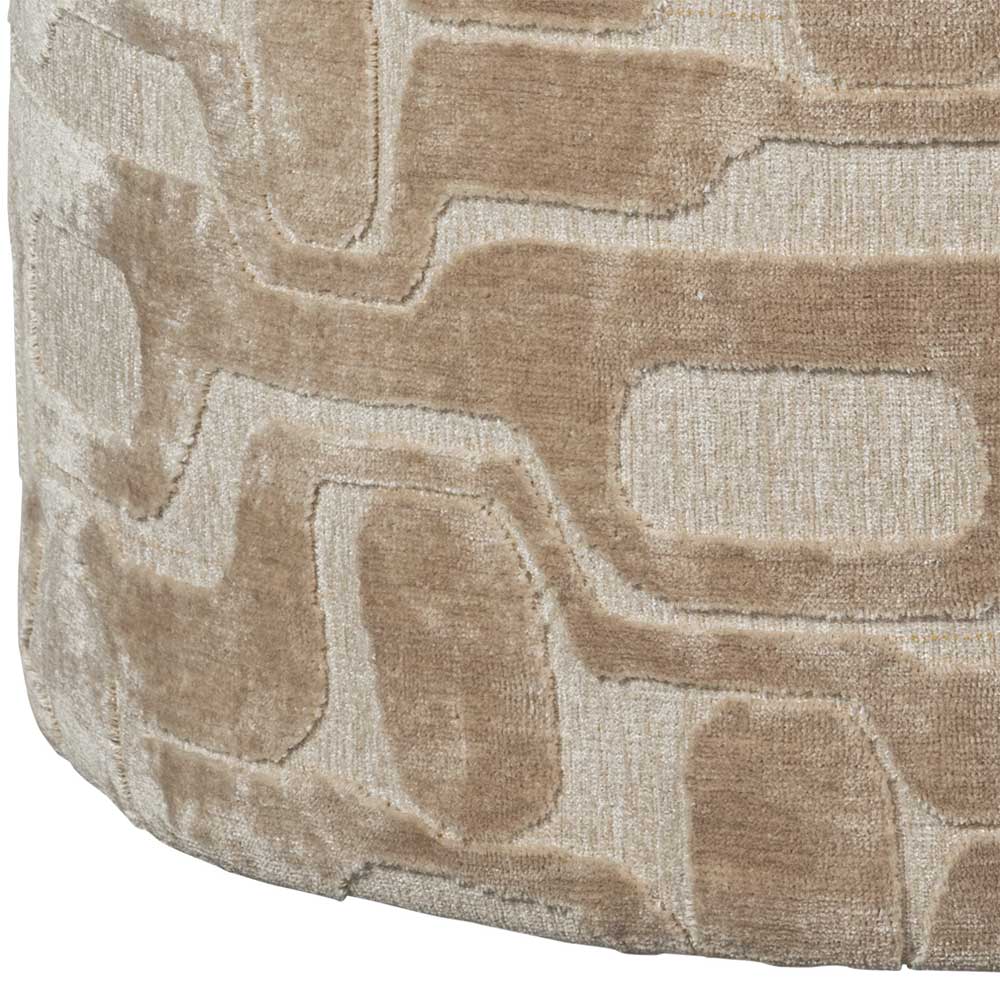 Struktursamt Hocker in Beige - Scando