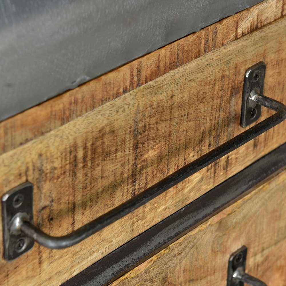 150x66x43 Design Kommode im Zugwaggon Look - Bahiro